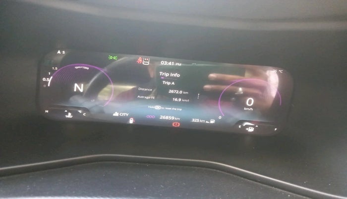 2023 Tata NEXON FEARLESS + SUNROOF AMT DUAL TONE 1.5 DIESEL, Diesel, Automatic, 26,859 km, interior