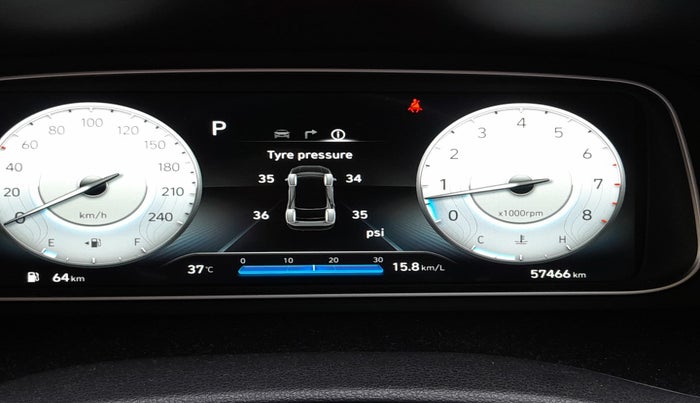 2021 Hyundai ALCAZAR PLATINUM (O) 6STR 2.0 AT, Petrol, Automatic, 57,466 km, interior