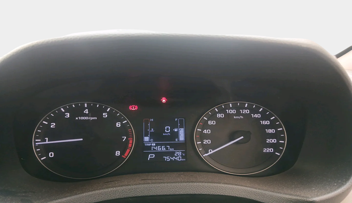 2016 Hyundai Creta SX PLUS AT 1.6 PETROL, Petrol, Automatic, 75,440 km, interior