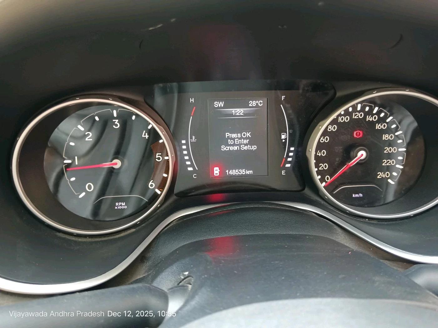 2019 Jeep Compass LIMITED 2.0 DIESEL, Diesel, Manual, 1,48,535 km, interior