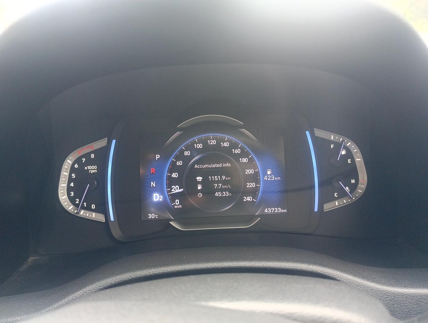 2022 Hyundai Creta SX (O) 1.4 TURBO DCT, Petrol, Automatic, 43,733 km, interior