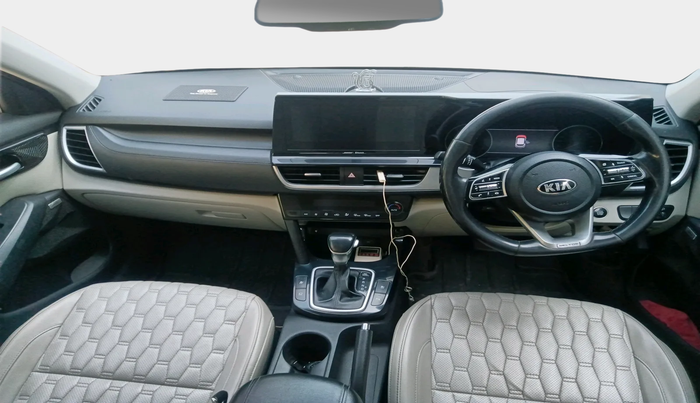 2020 KIA SELTOS HTX PLUS AT1.5 DIESEL, Diesel, Automatic, 1,23,676 km, interior