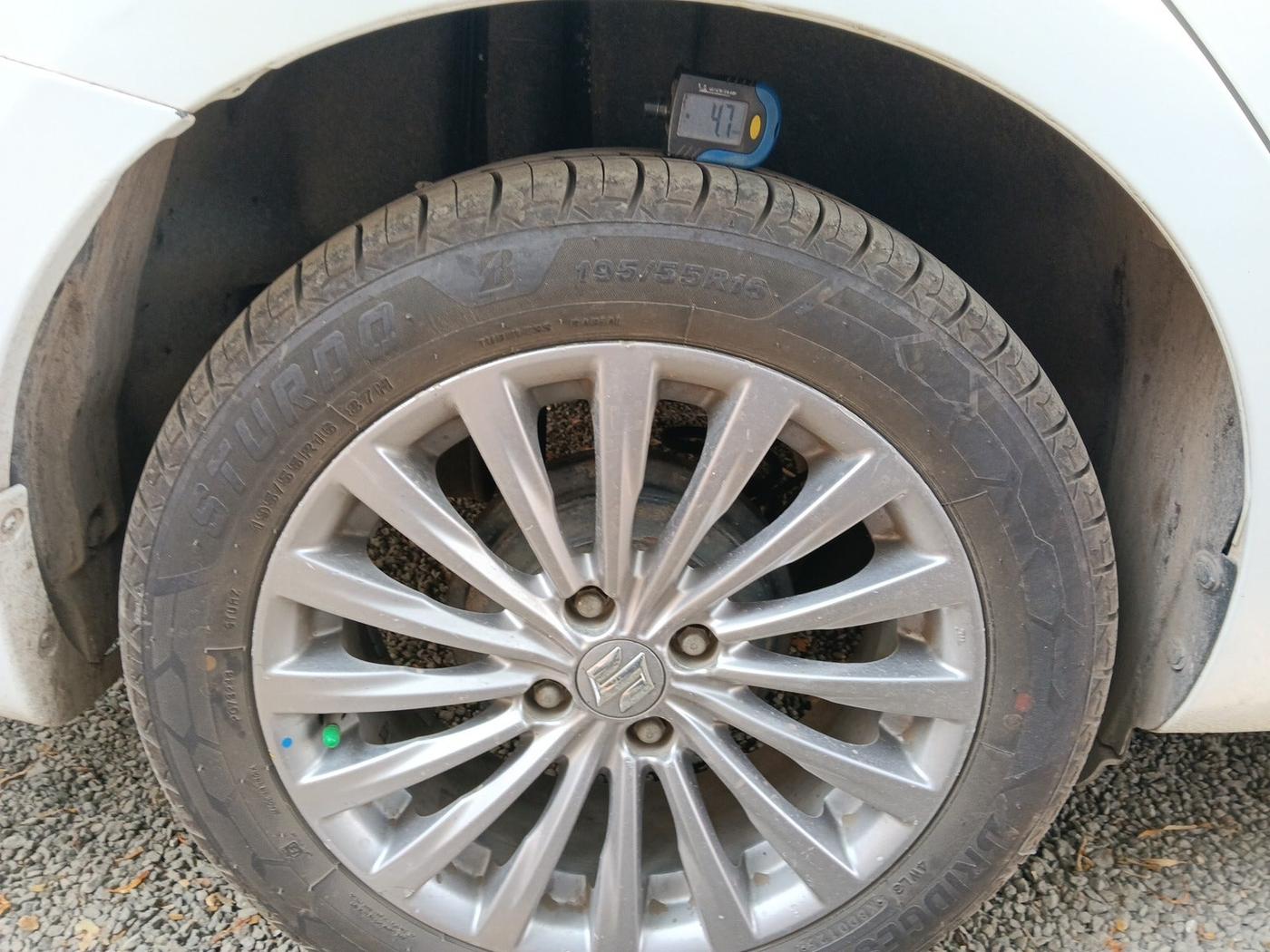 2017 Maruti Ciaz ALPHA DIESEL 1.3, Diesel, Manual, 95,782 km, tyre