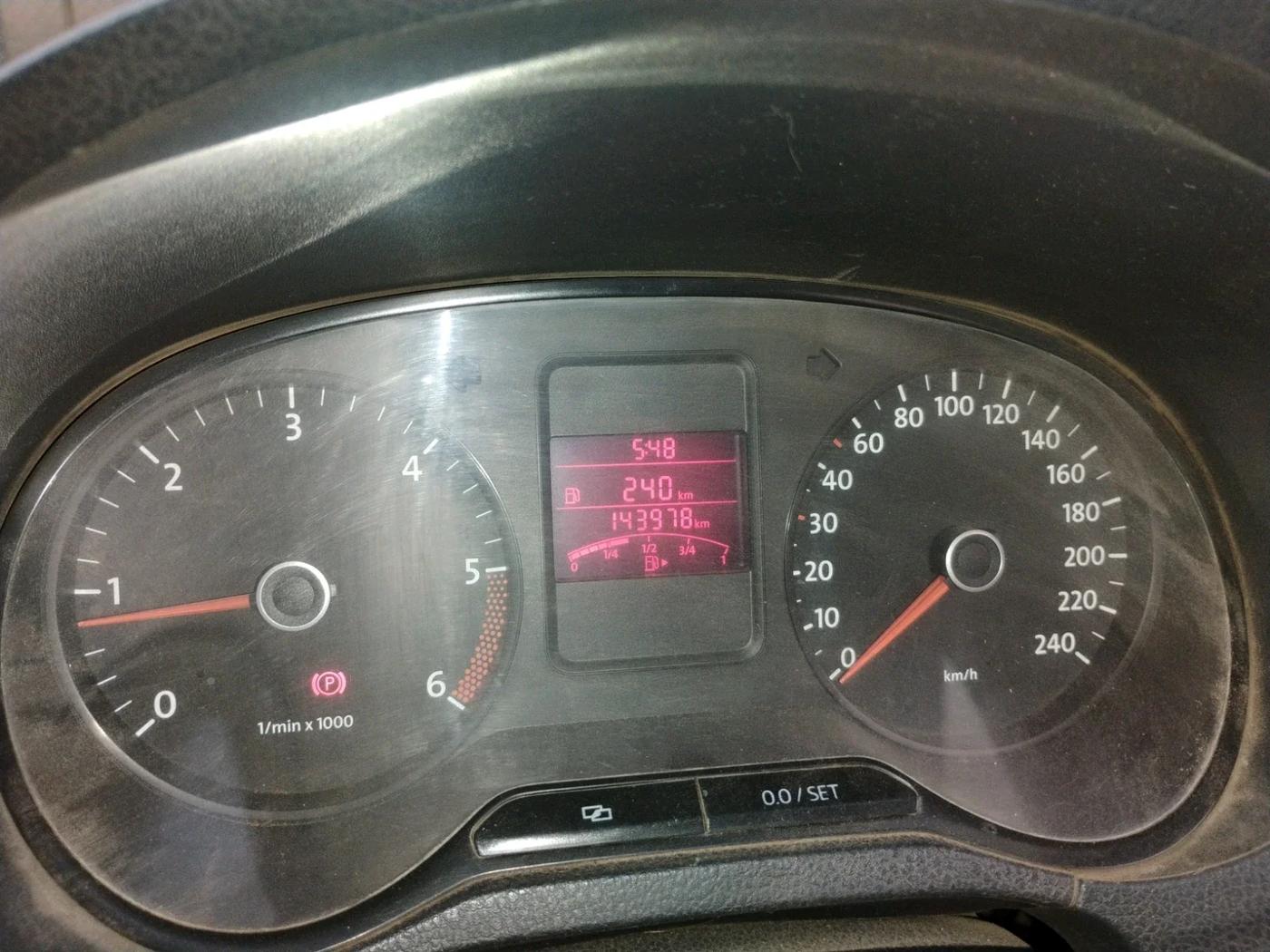 2012 Volkswagen Polo TRENDLINE 1.2L DIESEL, Diesel, Manual, 1,46,023 km, interior