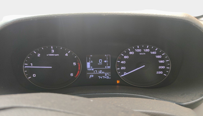 2016 Hyundai Creta SX PLUS AT 1.6 DIESEL, Diesel, Automatic, 74,743 km, interior
