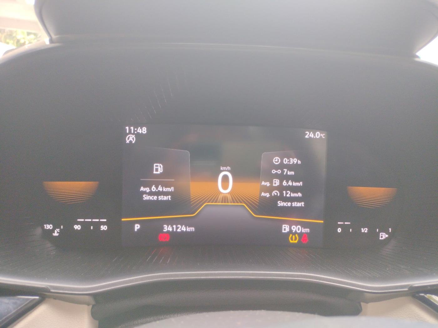 2022 Skoda SLAVIA STYLE 1.0L TSI AT, Petrol, Automatic, 34,124 km, interior