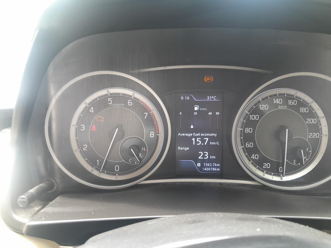 2020 Maruti Dzire ZXI, Petrol, Manual, 1,40,078 km, interior