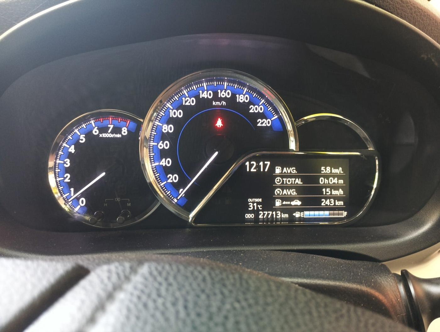 2018 Toyota YARIS G MT, Petrol, Manual, 29,440 km, interior