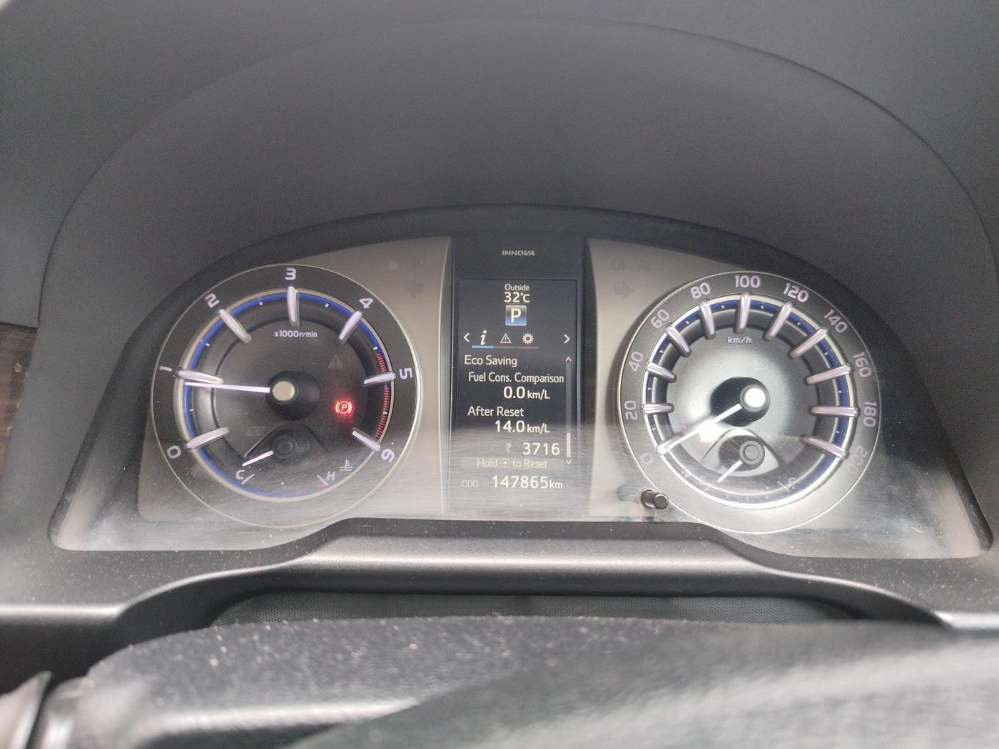 2016 Toyota Innova Crysta 2.8 ZX AT 7 STR, Diesel, Automatic, 1,47,865 km, interior