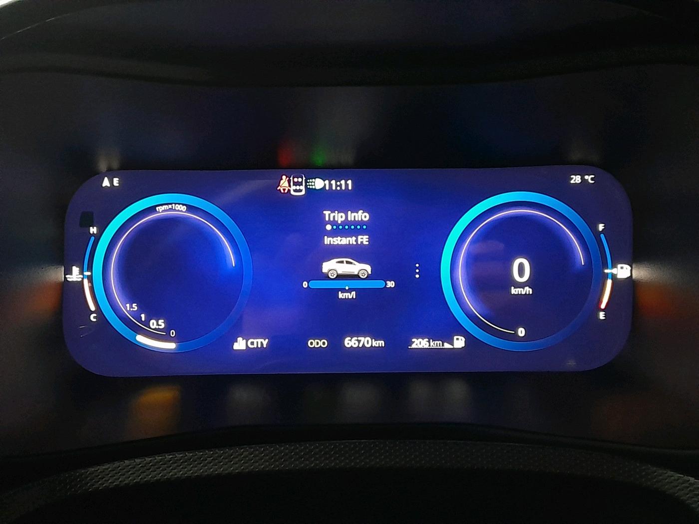 2024 Tata Curvv Creative Plus S 1.2 Petrol 6MT, Petrol, Manual, 6,670 km, interior