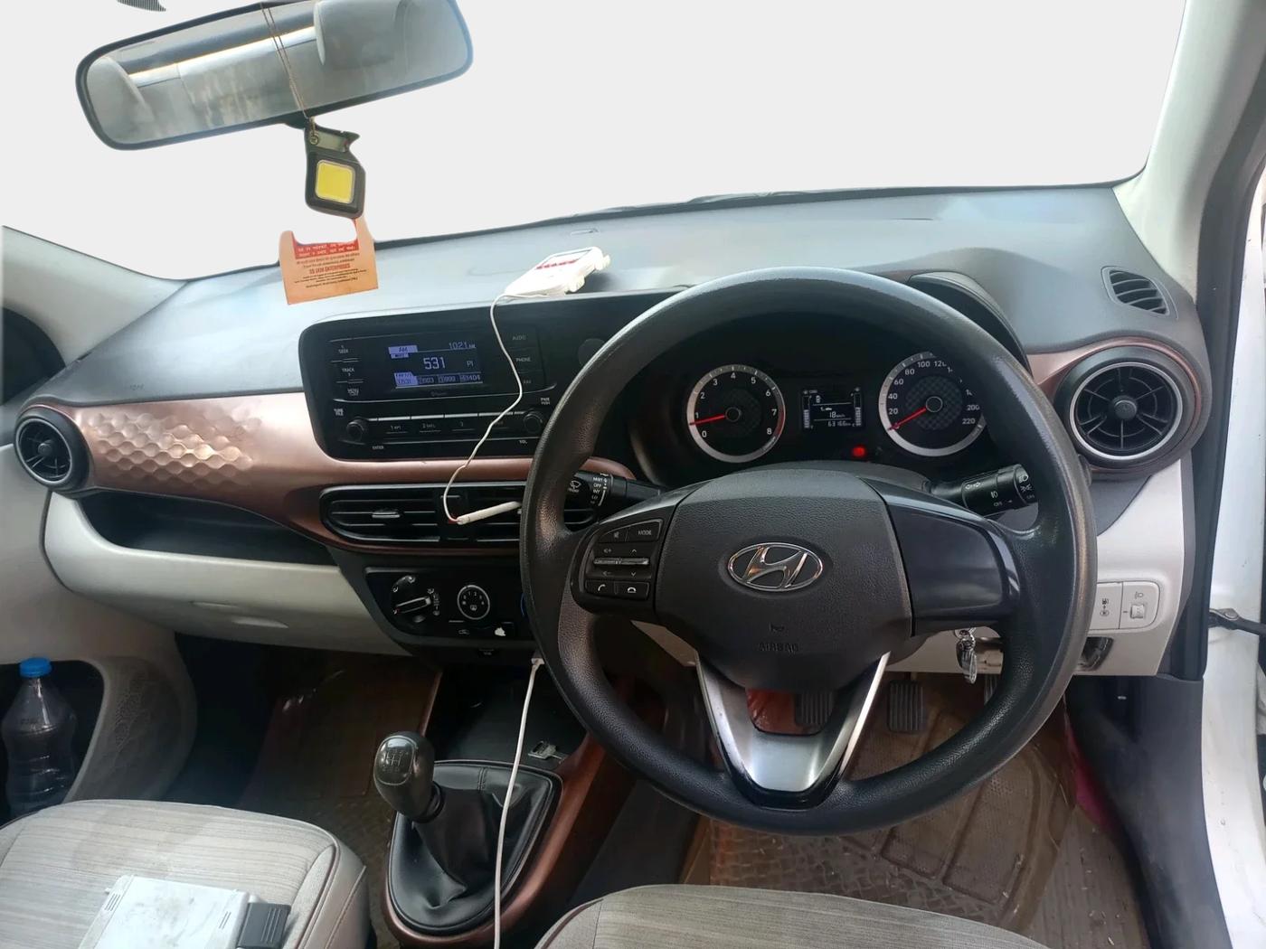 2020 Hyundai AURA S 1.2 CNG, CNG, Manual, 63,166 km, interior
