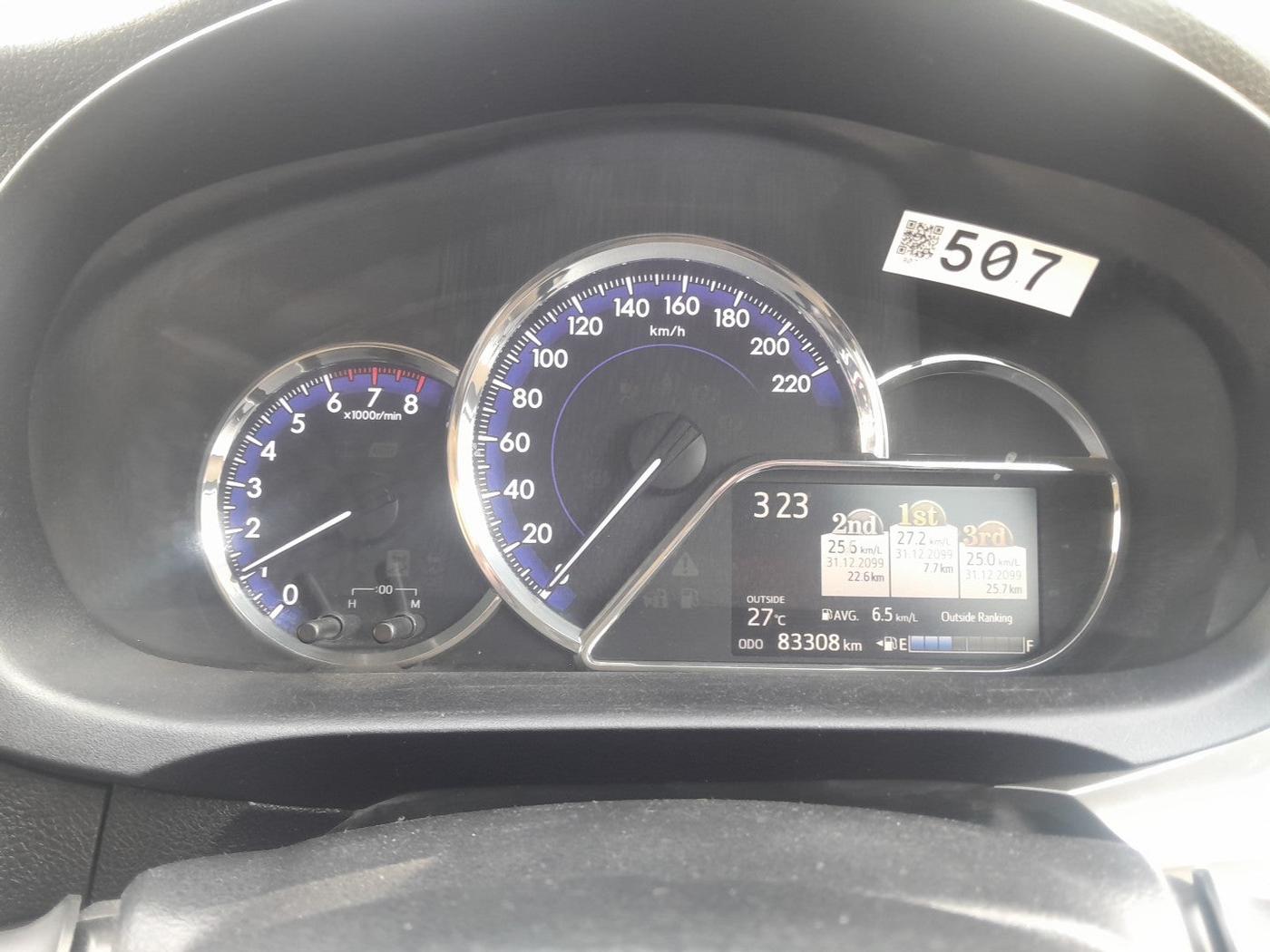 2018 Toyota YARIS G MT, Petrol, Manual, 83,308 km, interior