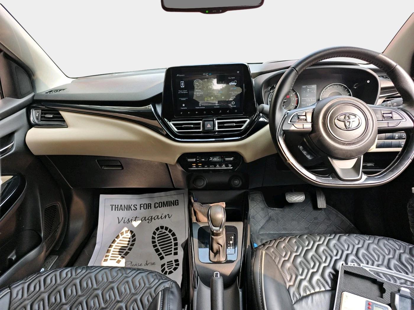 2023 Toyota Glanza V AMT, Petrol, Automatic, 32,933 km, interior
