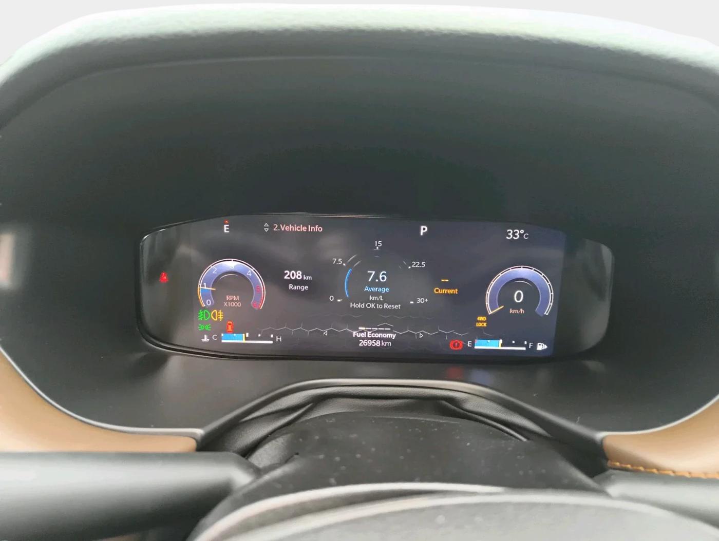 2023 Jeep MERIDIAN LIMITED (O) 4X4 AT, Diesel, Automatic, 26,958 km, interior