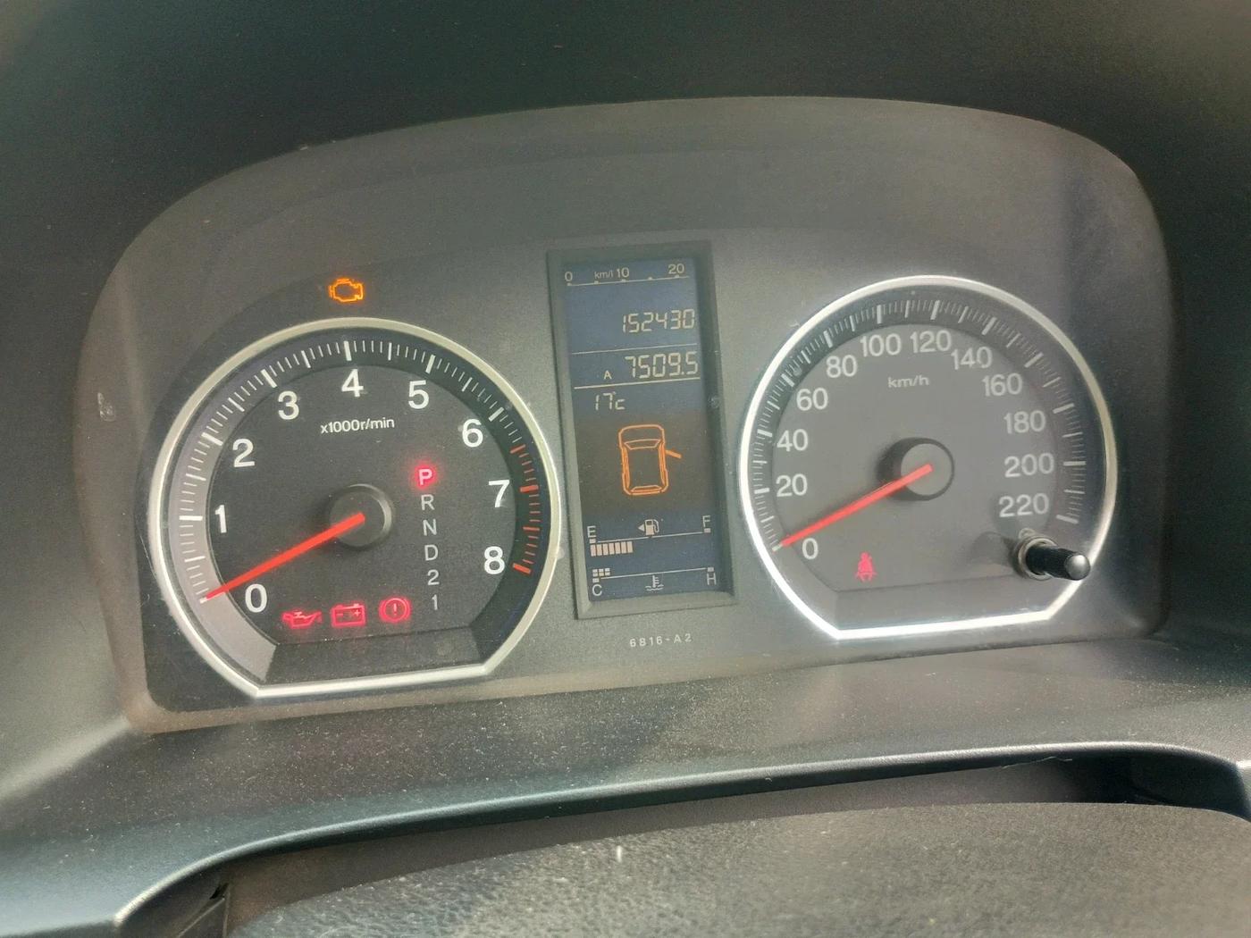 2012 Honda CRV 2.4L 2WD AT, Petrol, Automatic, 1,52,430 km, interior
