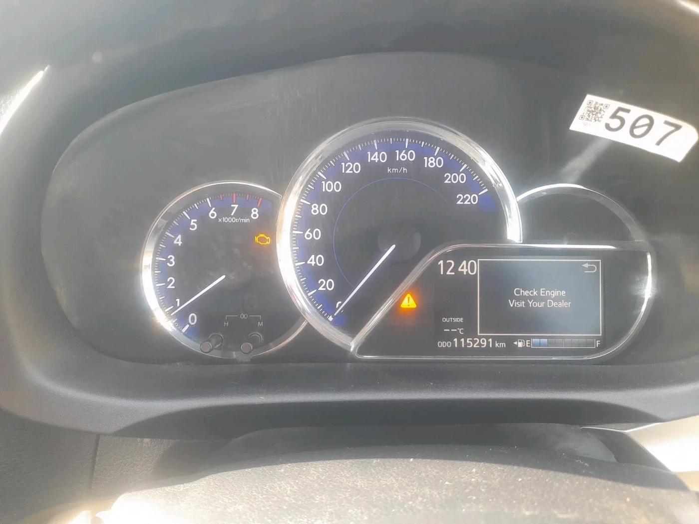 2018 Toyota YARIS G MT, Petrol, Manual, 1,15,291 km, interior