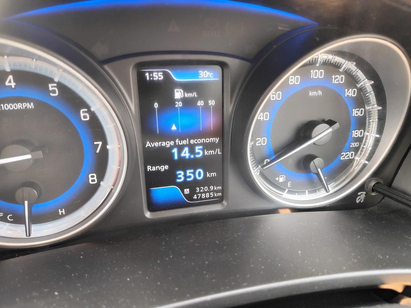 2020 Toyota Glanza G, Petrol, Manual, 47,885 km, interior
