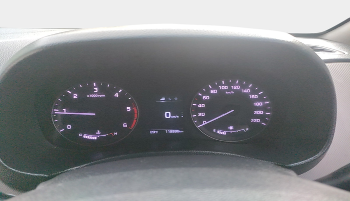 2017 Hyundai Creta SX (O) 1.6 DIESEL, Diesel, Manual, 1,19,996 km, interior