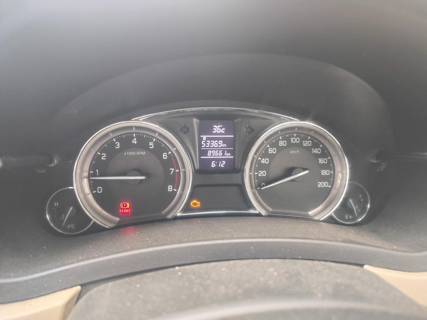 2017 Maruti Ciaz SIGMA 1.4 MT PETROL, Petrol, Manual, 8,89,560 km, interior