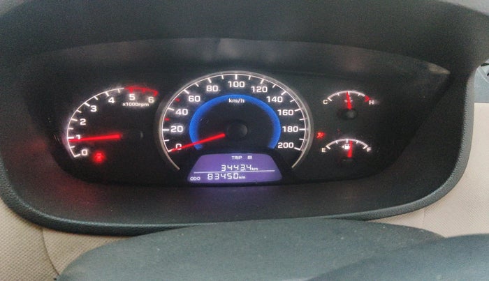 2017 Hyundai Grand i10 SPORTZ (O) 1.2 U2 CRDI, Diesel, Manual, 83,450 km, interior