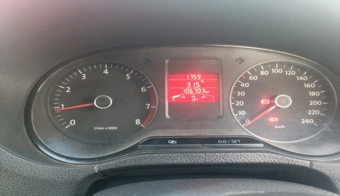 2011 Volkswagen Polo TRENDLINE 1.2L PETROL, Petrol, Manual, 1,06,703 km, interior