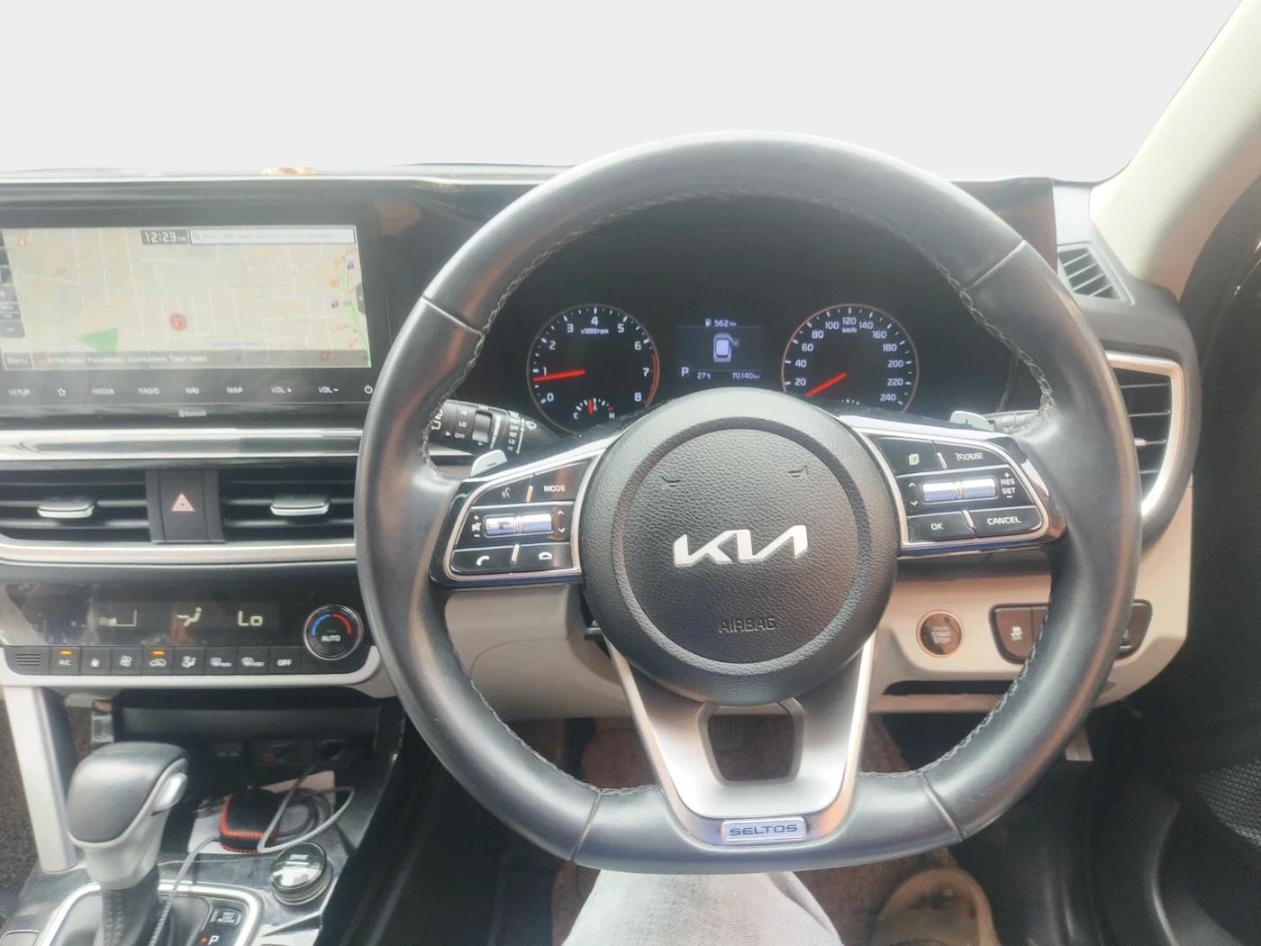 2022 KIA SELTOS HTX IVT 1.5 PETROL, Petrol, Automatic, 70,140 km, interior