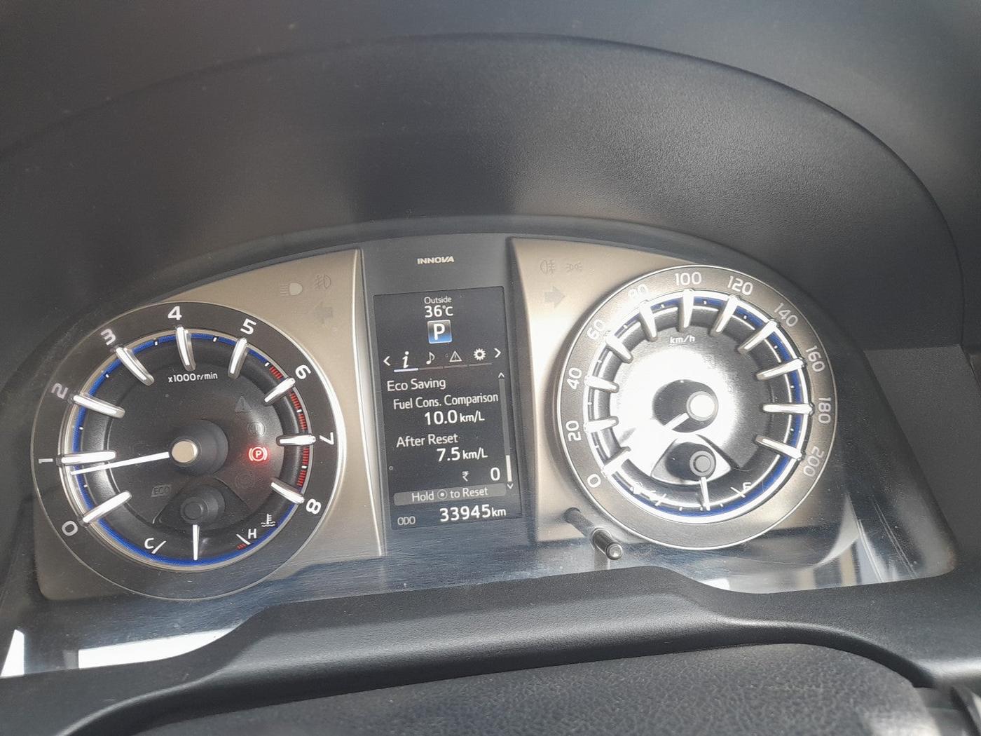 2022 Toyota Innova Crysta 2.7 ZX AT 7 STR, Petrol, Automatic, 33,945 km, interior