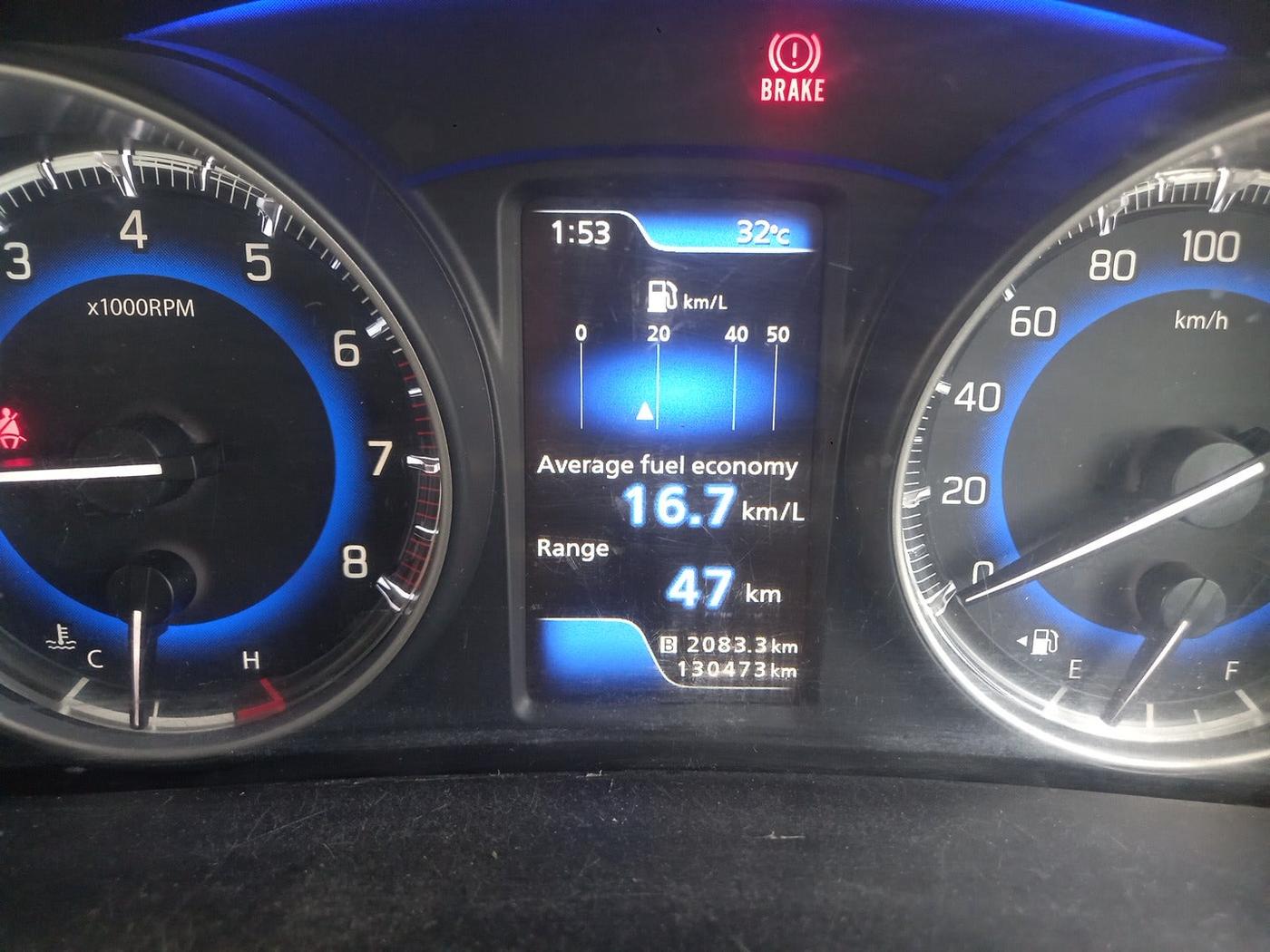 2020 Toyota Glanza G, Petrol, Manual, 1,30,550 km, interior