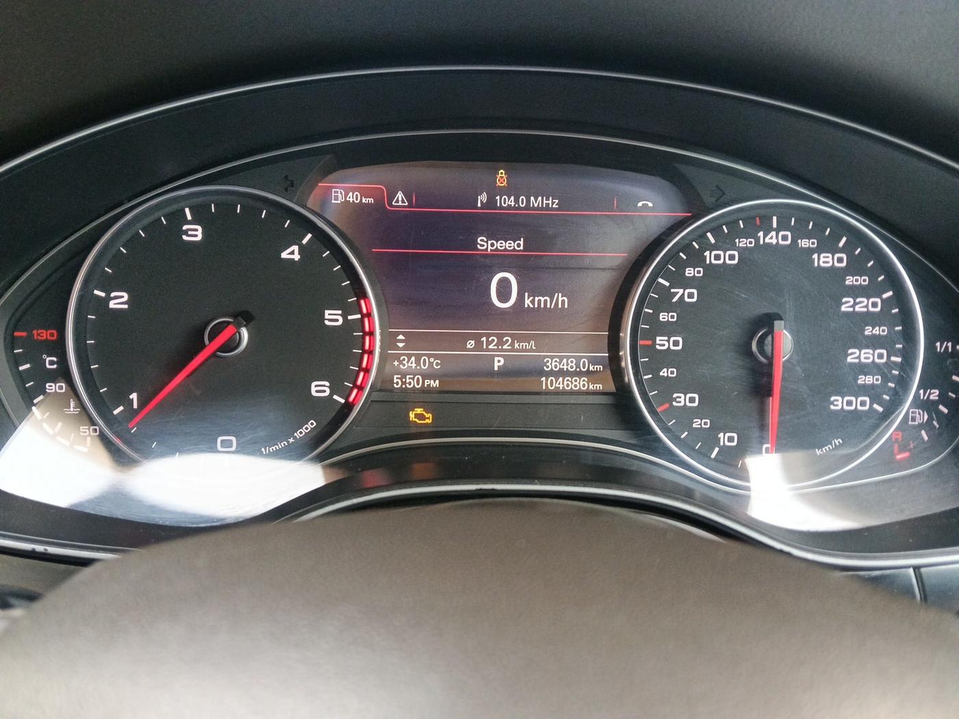 2012 Audi A6 2.0 TDI PREMIUM, Diesel, Automatic, 1,43,426 km, interior