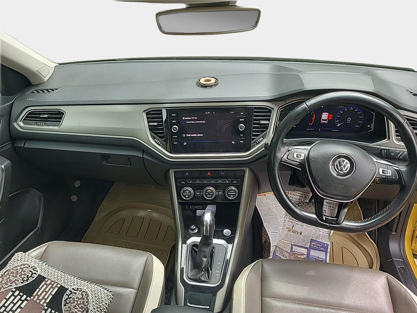 2019 Volkswagen T-ROC 1.5 TSI AT, Petrol, Automatic, 1,34,356 km, interior