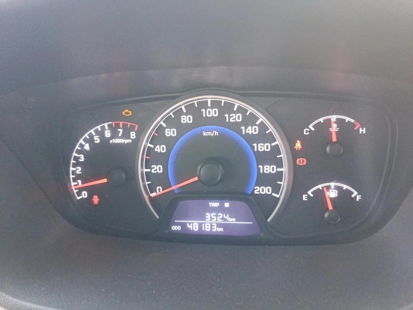 2017 Hyundai Grand i10 SPORTZ 1.2 KAPPA VTVT, CNG, Manual, 48,183 km, interior