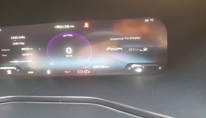 2024 Tata NEXON Fearless Plus (PS) 1.2 iCNG 6MT Dual Tone, CNG, Manual, 24,179 km, interior