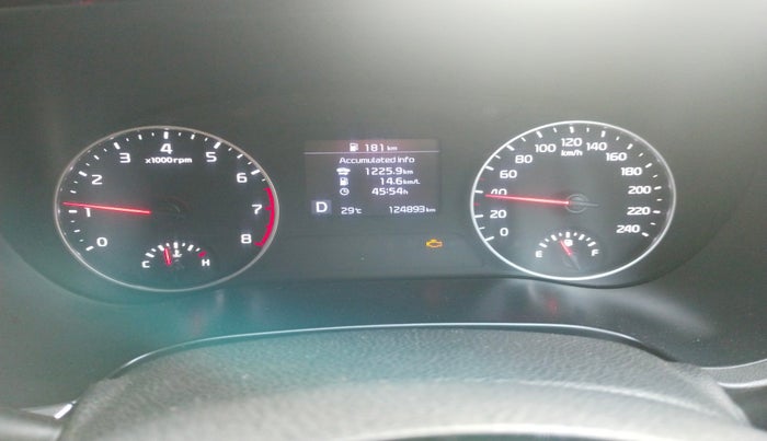 2019 KIA SELTOS HTX IVT 1.5 PETROL, Petrol, Automatic, 1,24,893 km, interior