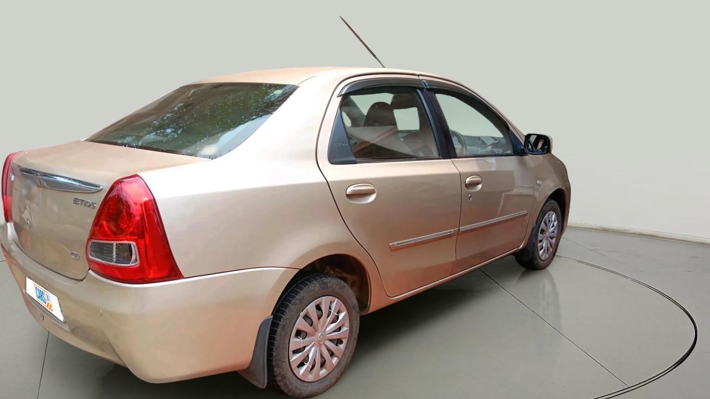 2011 Toyota Etios G, Petrol, Manual, 47,839 km, exterior