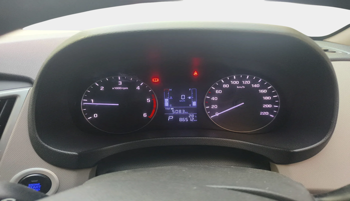 2017 Hyundai Creta SX PLUS AT 1.6 DIESEL, Diesel, Automatic, 86,512 km, interior