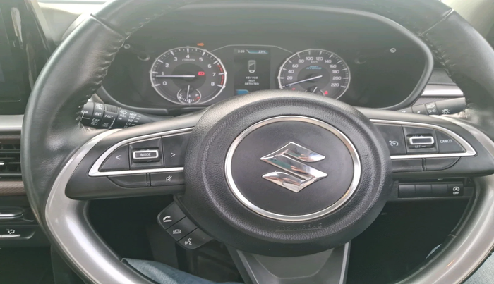 2023 Maruti BREZZA ZXI + SMART HYBRID, Petrol, Manual, 28,202 km, interior