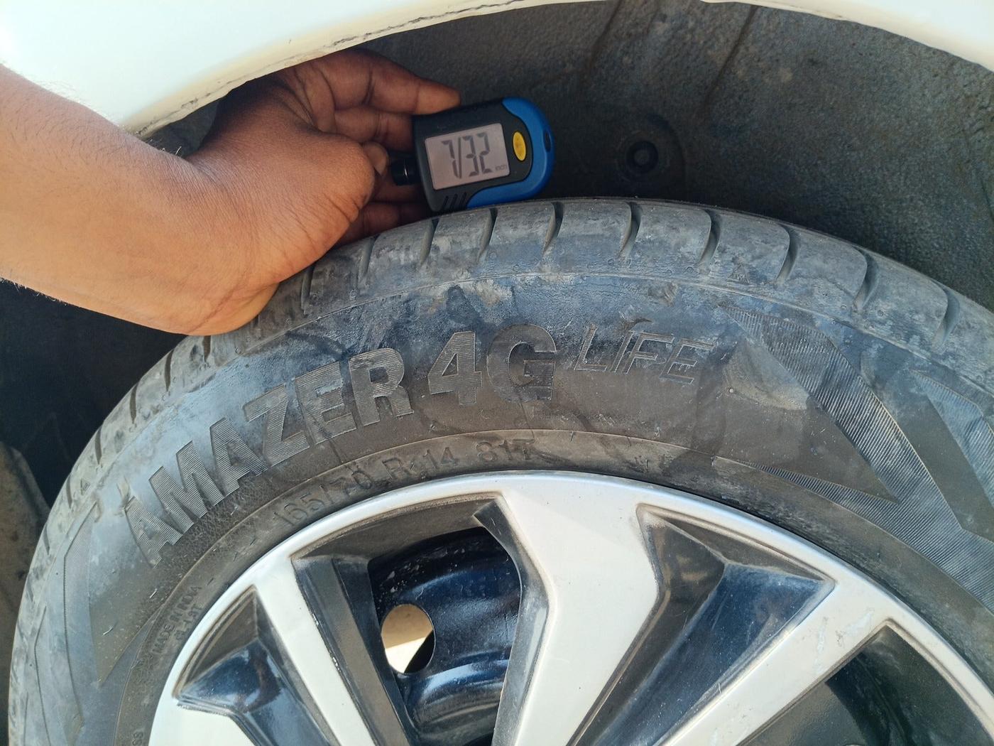 2016 Maruti Celerio VXI CNG, Petrol, Manual, 7,00,001 km, tyre