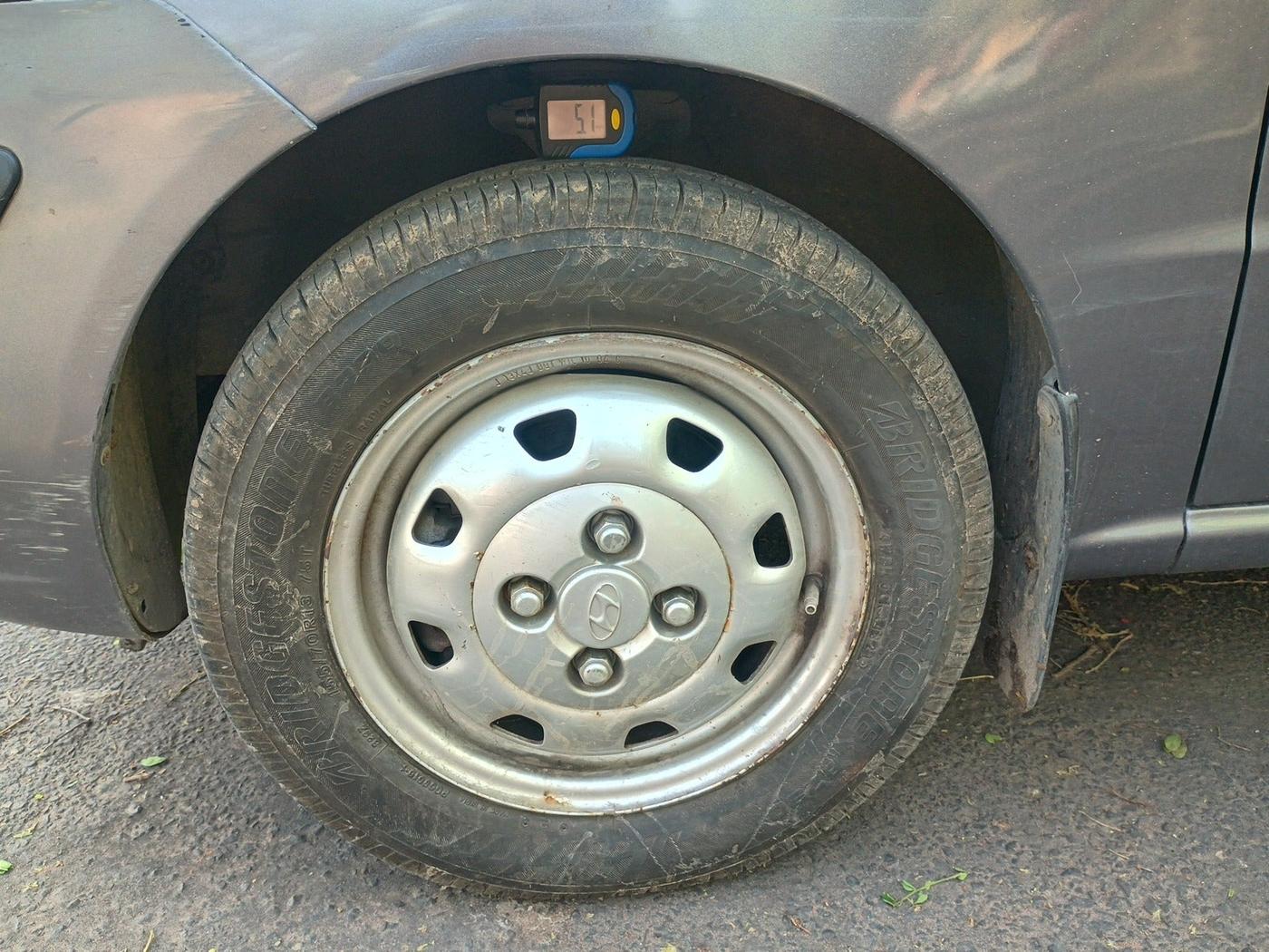 2010 Hyundai Santro Xing GL, Petrol, Manual, 62,202 km, tyre