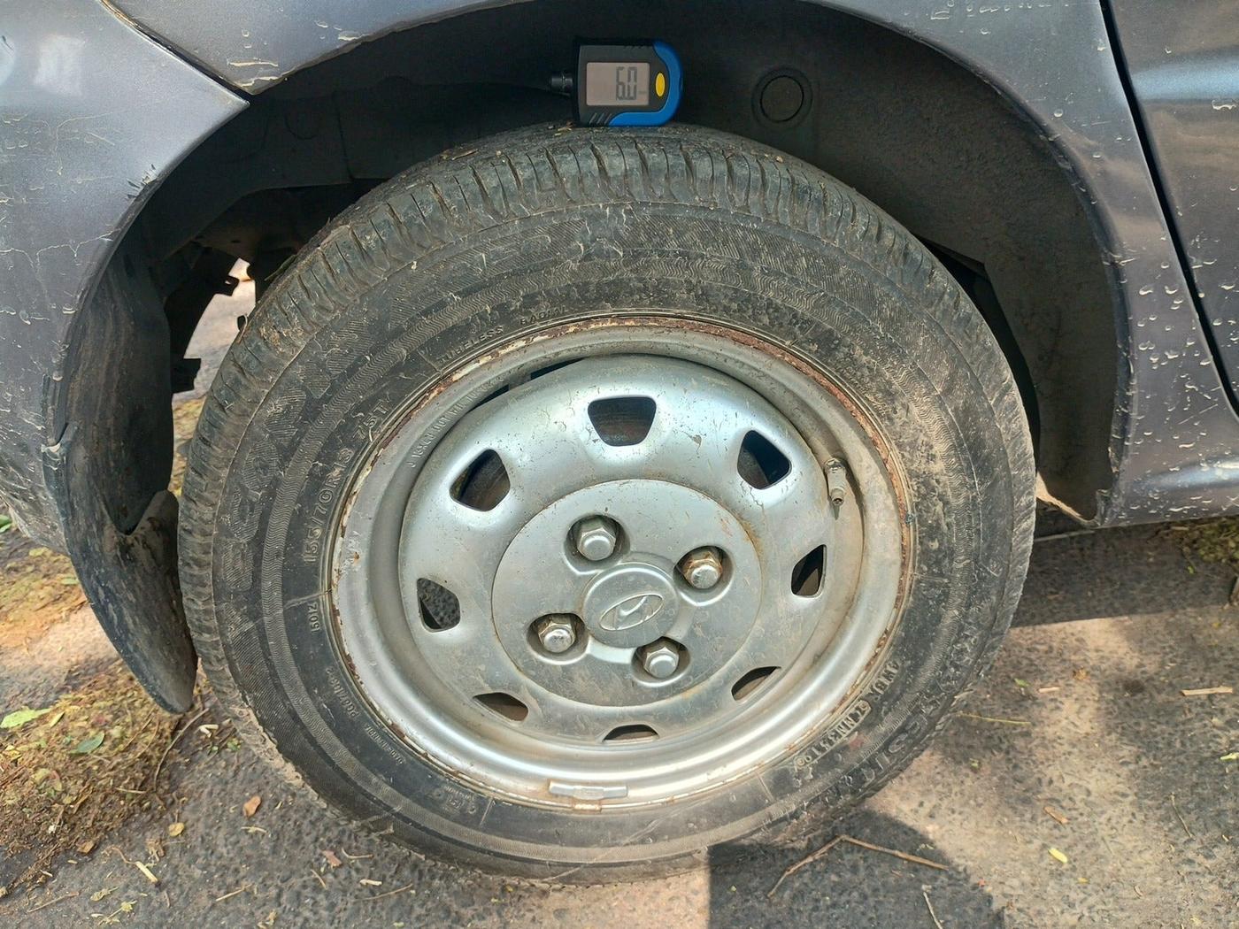 2010 Hyundai Santro Xing GL, Petrol, Manual, 62,202 km, tyre