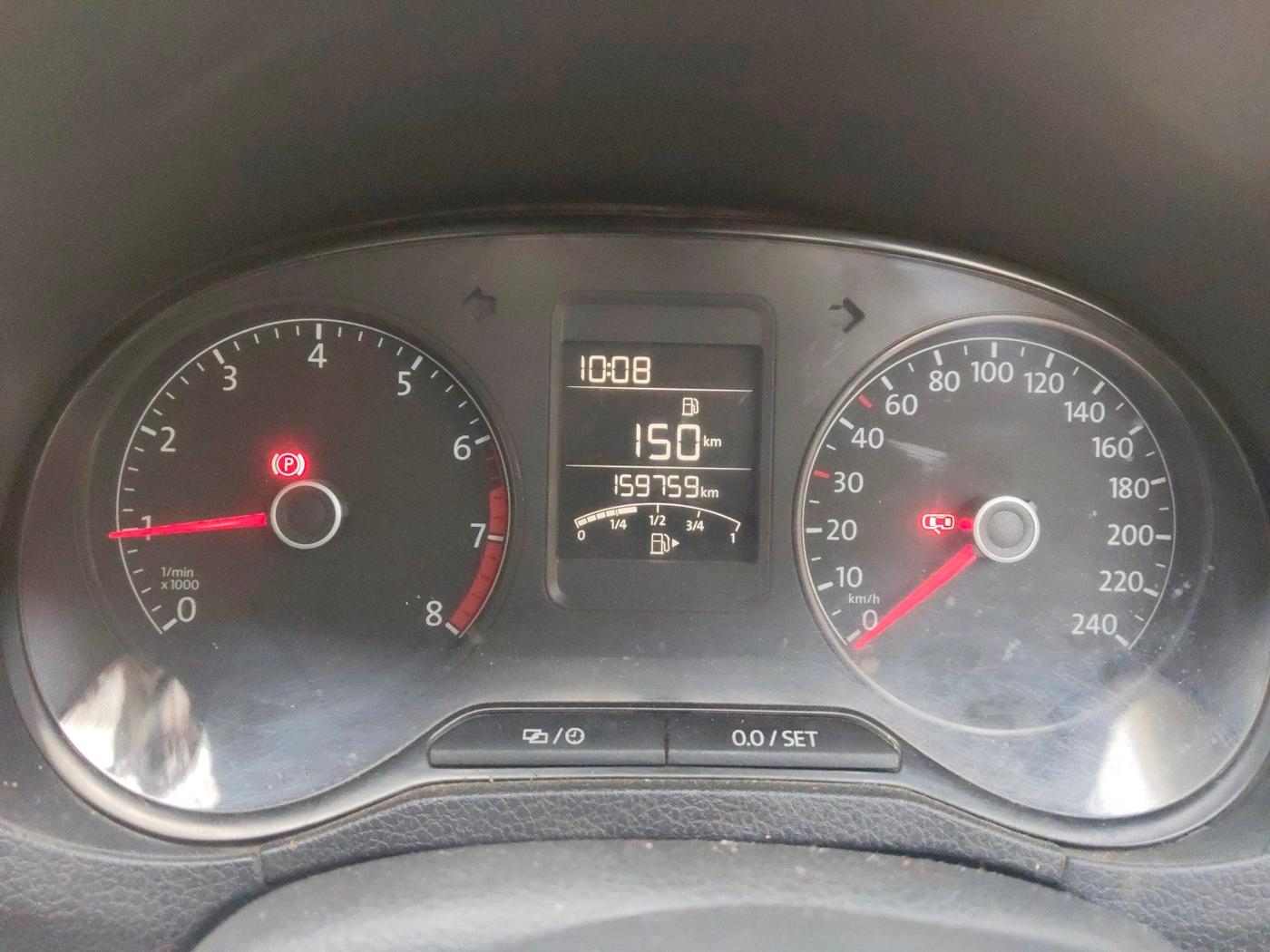 2017 Volkswagen Ameo COMFORTLINE 1.2L, Petrol, Manual, 1,59,759 km, interior