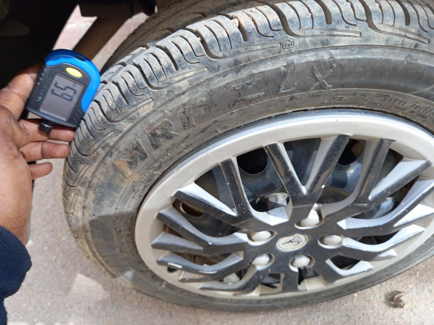 2011 Maruti Alto K10 VXI, Petrol, Manual, 69,919 km, tyre