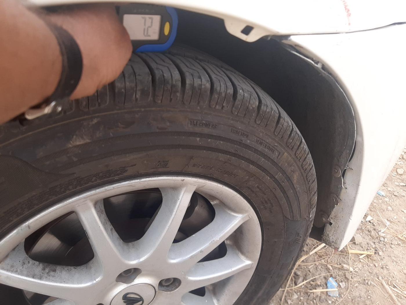 2015 Mahindra Verito 1.5 D6, Diesel, Manual, 1,41,211 km, tyre