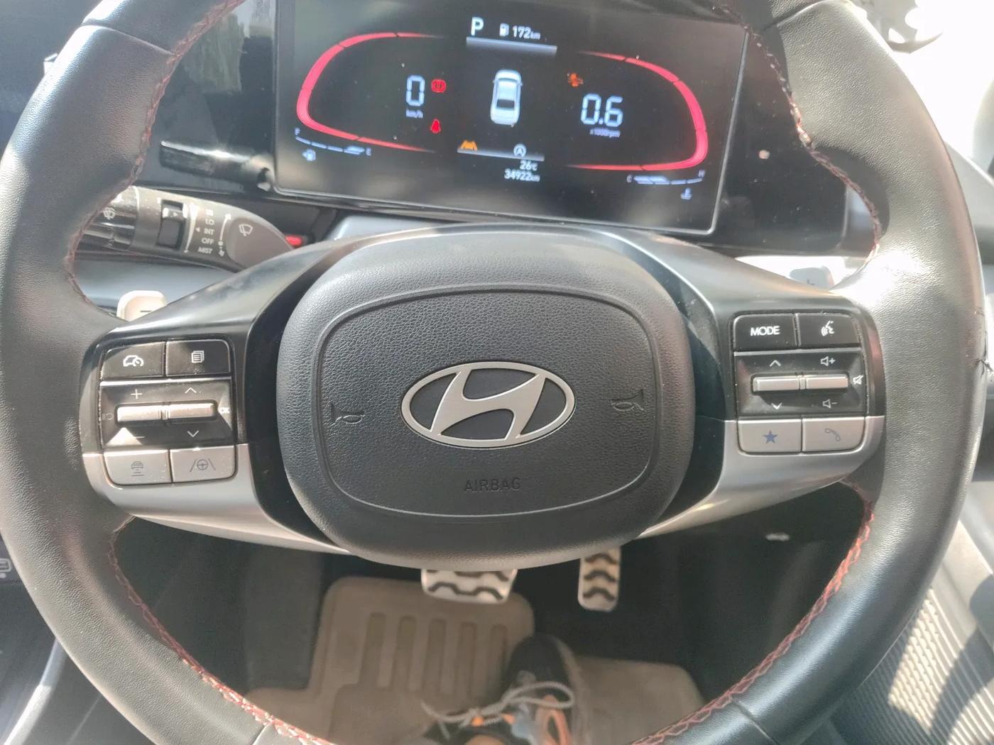 2023 Hyundai Verna SX (O) 1.5 TURBO PETROL DCT, Petrol, Automatic, 35,200 km, interior