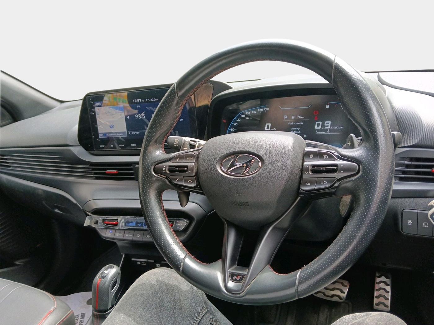 2021 Hyundai NEW I20 N LINE N8 1.0 TURBO GDI DCT DUAL TONE, Petrol, Automatic, 9,421 km, interior