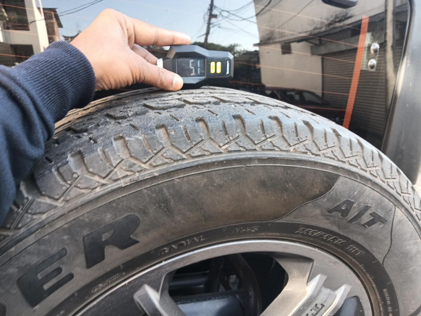 2021 Mahindra Thar LX D AT 4WD HT, Diesel, Automatic, 76,593 km, tyre