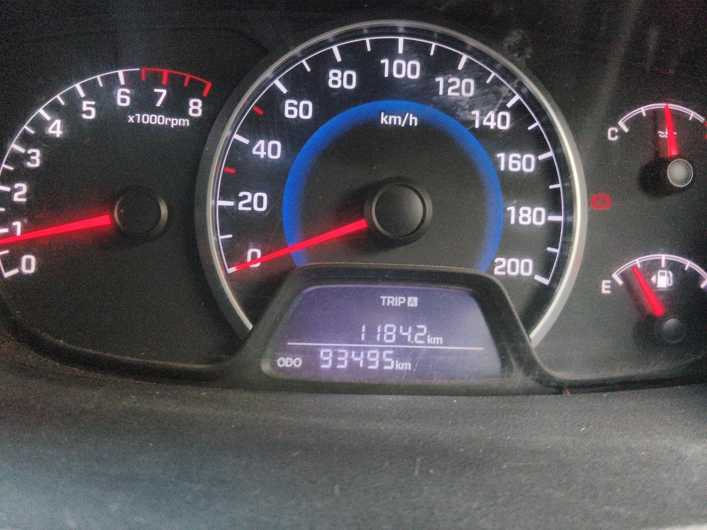 2014 Hyundai Grand i10 MAGNA 1.2 KAPPA VTVT, Petrol, Manual, 93,496 km, interior