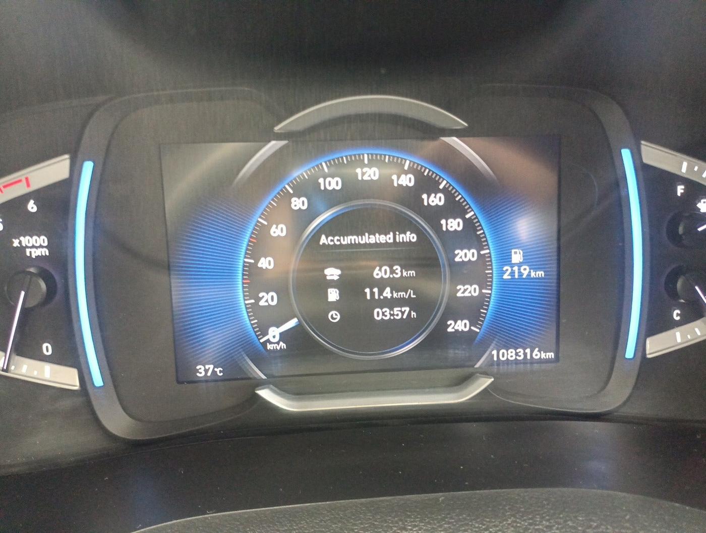 2021 Hyundai Creta SX (O) 1.5 DIESEL, Diesel, Manual, 1,09,000 km, interior
