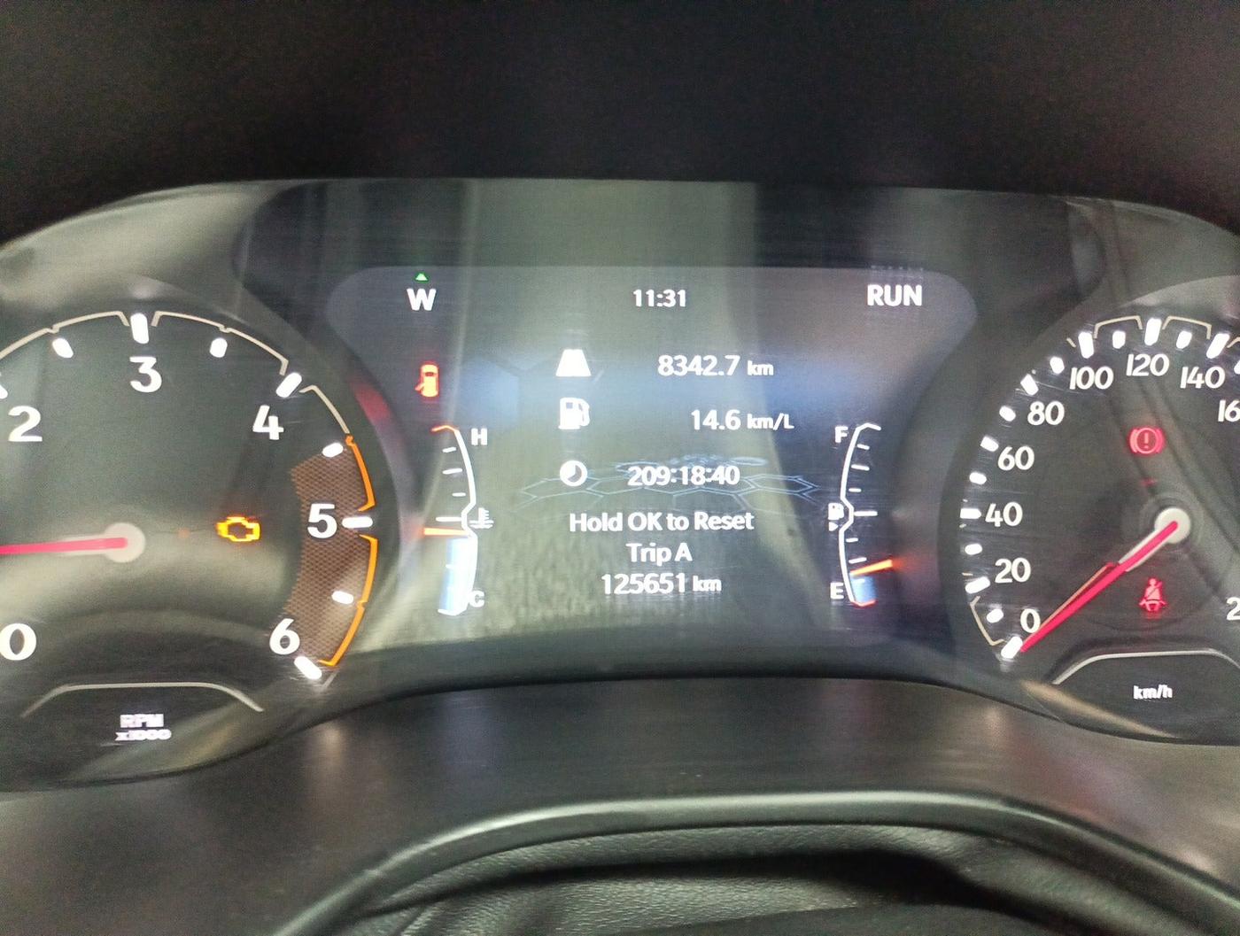 2021 Jeep Compass LIMITED (O) 2.0 DIESEL, Diesel, Manual, 1,25,651 km, interior