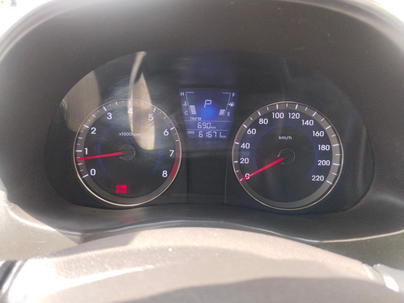 2016 Hyundai Verna FLUIDIC 4S 1.6 VTVT S AT, Petrol, Automatic, 61,671 km, interior