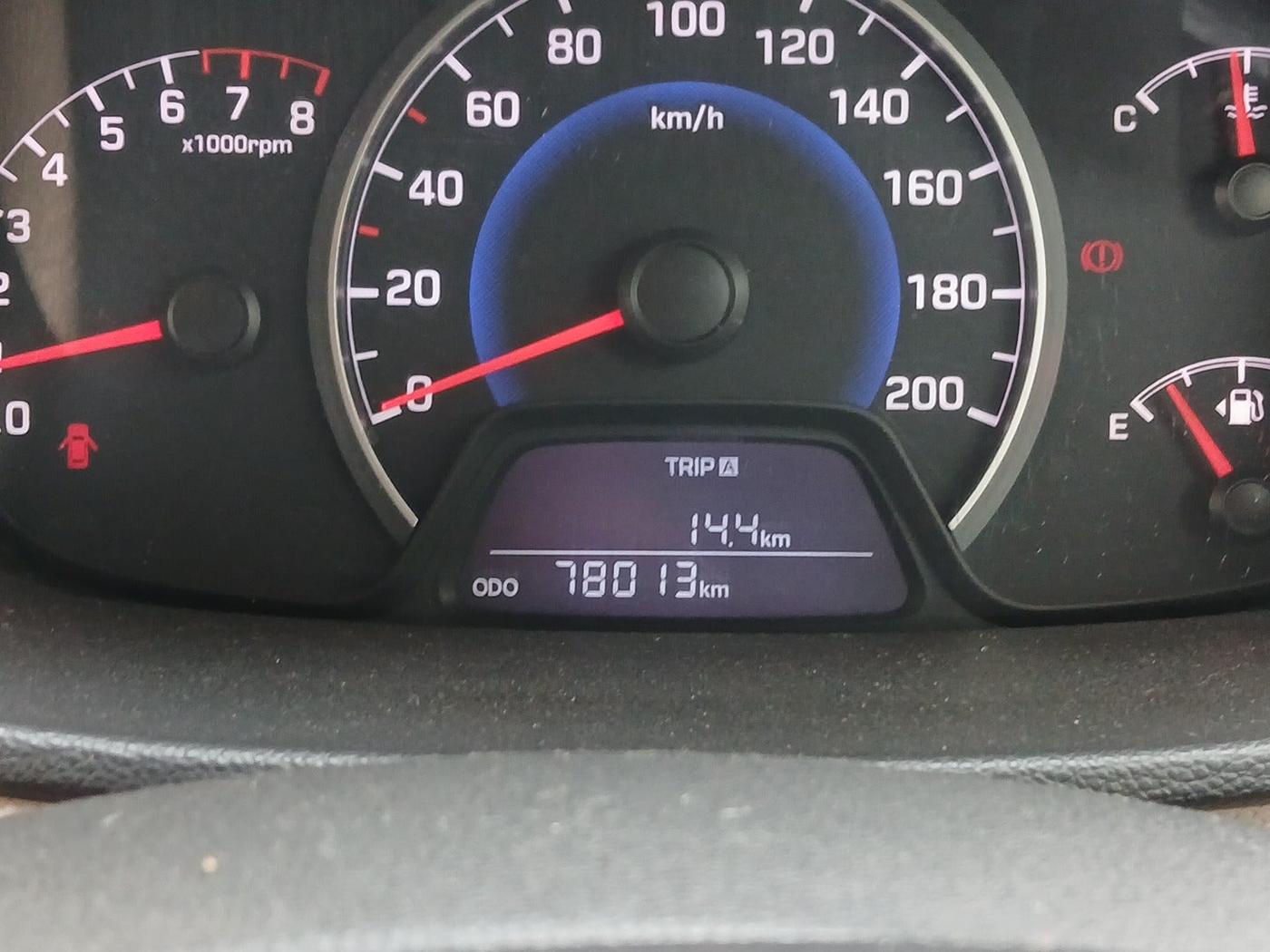 2014 Hyundai Grand i10 MAGNA 1.2 KAPPA VTVT, Petrol, Manual, 78,013 km, interior
